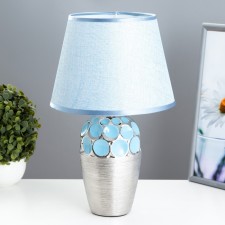 E14 40W Blue-Chromovye table lamp 