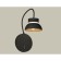 Wall lamp with Ambrella Light, XB9596101, GX53 LED 12 W switch, black sand, yellow gold, transparent