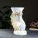 Figure - Stand "Fold Bird" White Gold, 39x32x52cm