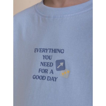 T -shirt for boys, height 140 cm, blue color-3