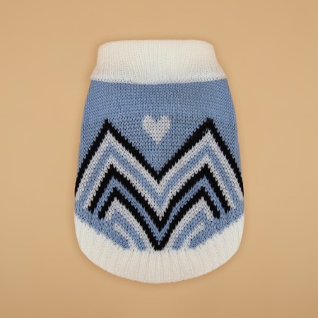 Sweater "Wave", s (DS 23, Osh 23, OG 26-45 cm), blue-7