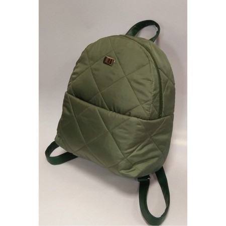 Nino backpack green quilted fabric-3