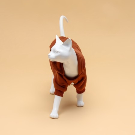 Sweep for animals with a hood, size S (DS 35 cm). Beige-3