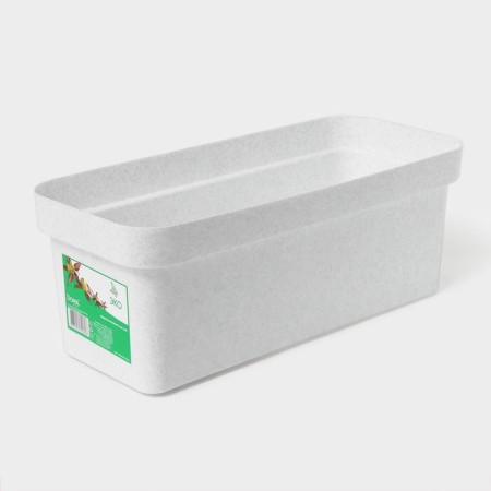 Balcony box for “eco”, 40 cm, 8 l, color light granite-4