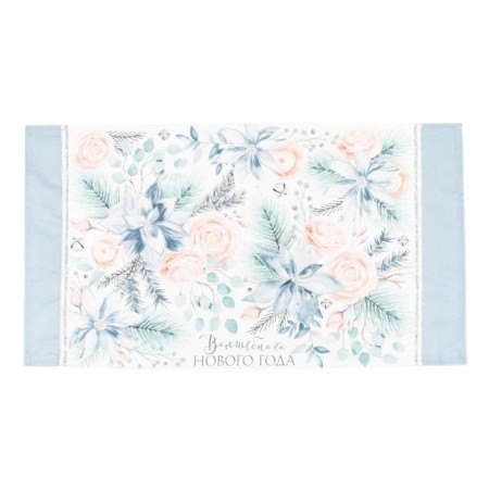 Ethel towel Christmas Flowers 40x73 cm, 100% HL, sarzha 190 gr/m2-1