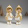 Souvenir Polystone "Baby in a white fur coat in mittens" mix 5x4x11.5 cm
