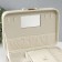 Casket to the leatherette for jewelry "Bow" white-gray 17x23.5x10 cm