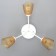 Six 3x15W E27 white-brown 50x50x15cm Bayerlux