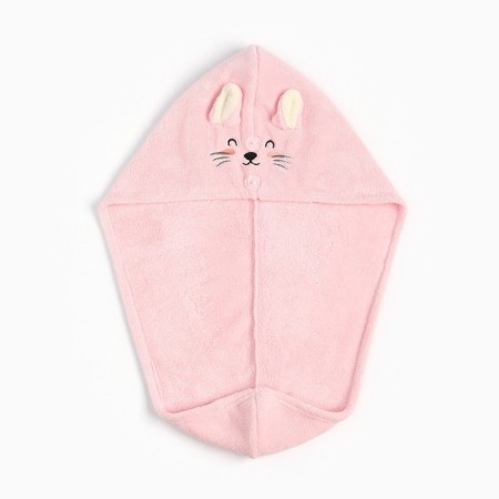 A tile for drying hair Ethel "Cute" color pink, 65x25 cm, 100% p/e-3