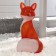LED Fit "Fox" 60 × 30 × 30 cm, acrylic, 120 LED, 8 modes, 24 V, glow of white