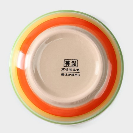 Labellite ceramic shade "India", 800 ml, d = 15 cm, color orange color-3