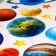 Plastic sticker multi -layer "Cosmos" mix 54x32 cm