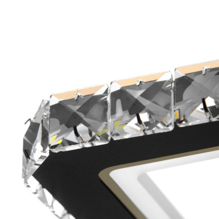 Luer with PDU "Mia" 5XLED 150W 3000-6000K RGB black 38x38x14cm-14