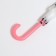 Umbrella - a semiautomatic “unicorn” cane, 8 spokes, r = 47 cm, white/pink color