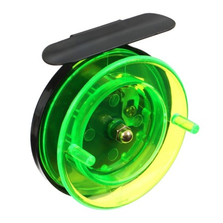 Inertial coil, plastic metal, diameter 6.5 cm, black-green color, 701-2