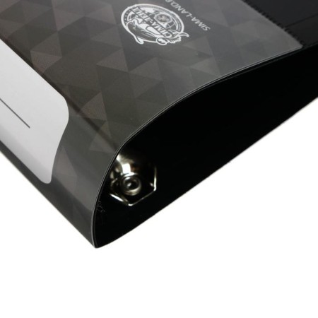 Folder on 4 rings A4, Calligrata, 40 mm, 700 μm, inner pocket, pocket for a spine, black-3