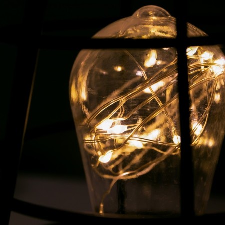 Nightlight "Light" LED from 3xaaa batteries Black 12x12x19 cm Risalux-3