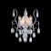 Sconces Chabrol 2x40W E14, silver 25.5x34.2 cm