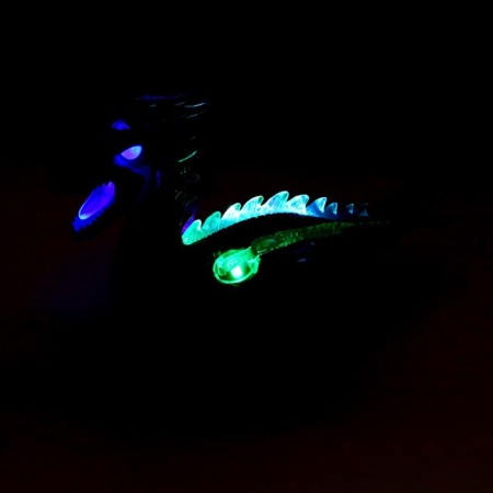 Dinosaur "Dragon", works on batteries, light and sound effects, blue color-3