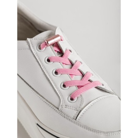 Braus laces elastic with a latch, pink