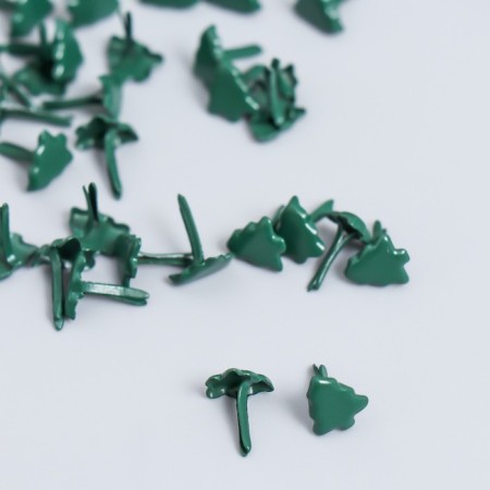 Brads for scrapbooking "Christmas trees" set of 50 pcs 0.8x0.7 cm