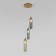 Suspended lamp EUROSTA SIESTA 50252/3, E14, 3x60W, 280x280x1485 mm, brass color