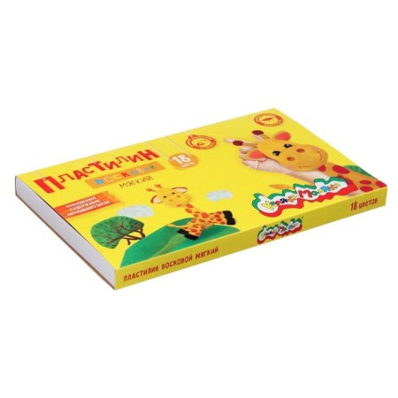 Plasticine wax 18 flowers of 15 g "Kalyak-Malyak", with a stack-1