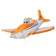 Foil ball 16 "Airplane" for a stick, color orange color