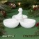 Menzhitsa New Year's share "Cute snakes", 16.5 × 15.5 × 10 cm, white color