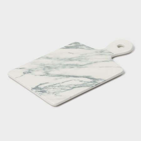 Блюдо фарфоровое для подачи Magistro Real Marble, 25×14 см-4