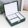 Casket to the leatherette for jewelry "Dark green matte" 9x23x17 cm