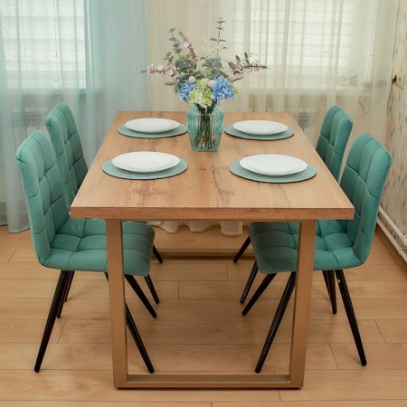 Dining stool Polini Home Berlin SM, mint-black color-9