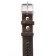 Leather collar with oblique "Zononic", Osh 52-66 x 3.5 cm, mix of flowers