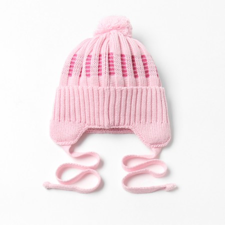 Children's hat minku, rr 35-40, pale pink color-2