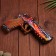 Wooden souvenir "Pistol-Razinokota" multi-colored
