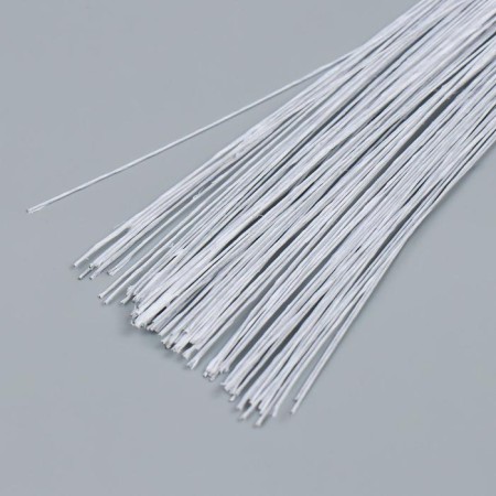 Wire for creativity "Astra" d 0.6 mm, 60 cm, 100pcs, white-1