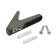 Furniture hook Cappio fawn, one -rod, graphite