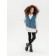 Vest for girl Knit Mild, height 122 cm, blue color