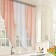 A set of curtains for the kitchen Witerra Malva 280x150cm, peach, PE100%