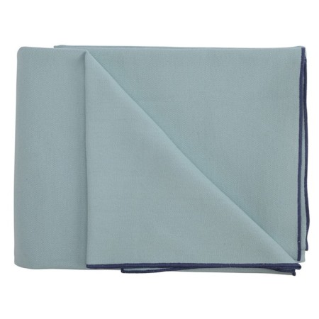 Blue blanket with a contrasting edging Essential, size 180x250 cm-2