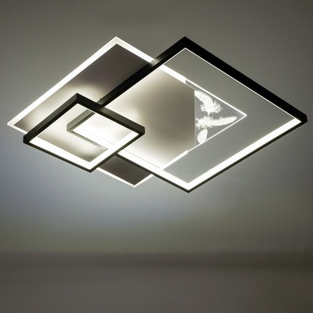 Lumber "Valoni" LED 70W 4000K white-black 50.5x50.5x8 cm Bayerlux-2