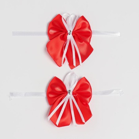 Baltic Babochka wedding for decor, satin, 2 pcs, red-3
