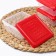 A set of food containers "ASTI", 3 pcs, 500 ml, square, red color