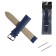 Solomon watch strap 20 mm, genuine leather, L-20 cm, dark blue