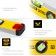 Magnetic level Stayer Pro 3480-040, enhanced profile, with a rotary eye, 400 mm