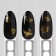 Nail stickers "Provence", voluminous, metallized, golden color