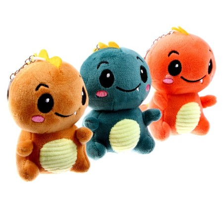 Soft toy "Dino", on a key fob, 10 cm, MIX color-2