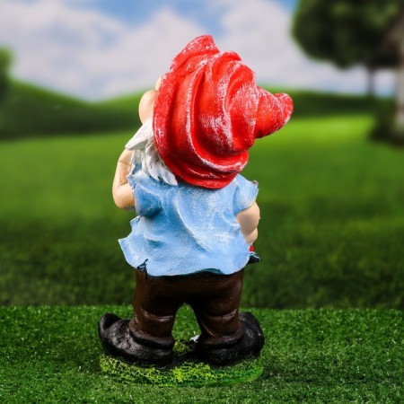 Garden figure "Dwarf with a sickle" 30x14x14cm-2