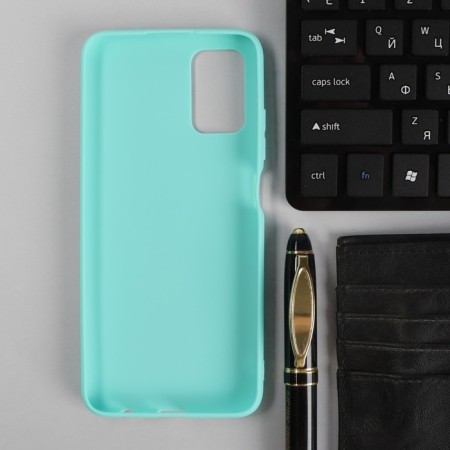 Pero cover for Samsung A03S, silicone, turquoise-1