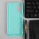 Pero cover for Samsung A03S, silicone, turquoise